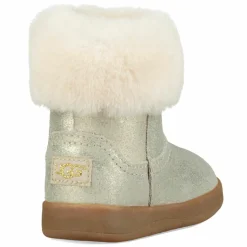 Enfant Ugg Boots fourrées Laine en Cuir Jorie II Metallic dorées