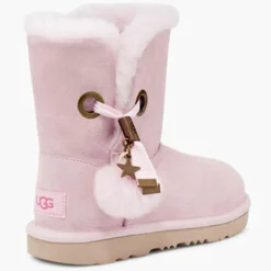 Ugg Boots fourrées Laine en Velours de Ciir Irina Star Charm roses