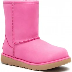 Online Ugg Boots fourrées Laine en Velours de Cuir Classic Weather Short roses