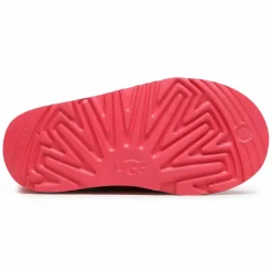 Enfant Ugg Boots fourrées Laine en Velours de Cuir Classic II roses