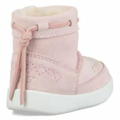 Enfant Ugg Boots fourrées Laine en Velours de Cuir Cali Campfire roses