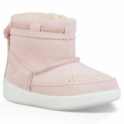 Enfant Ugg Boots fourrées Laine en Velours de Cuir Cali Campfire roses