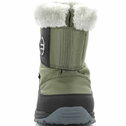 Enfant Kickers Boots Jumpsnow intérieur fourré kaki/noir