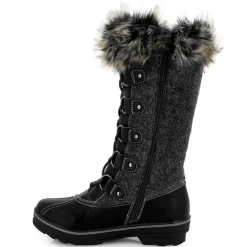 Sale Kimberfeel Bottes de neige fourrées Capucine noires
