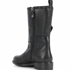 Femme Geox Bottes en Cuir Catria noires