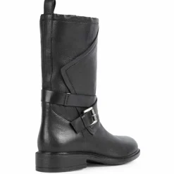 Femme Geox Bottes en Cuir Catria noires
