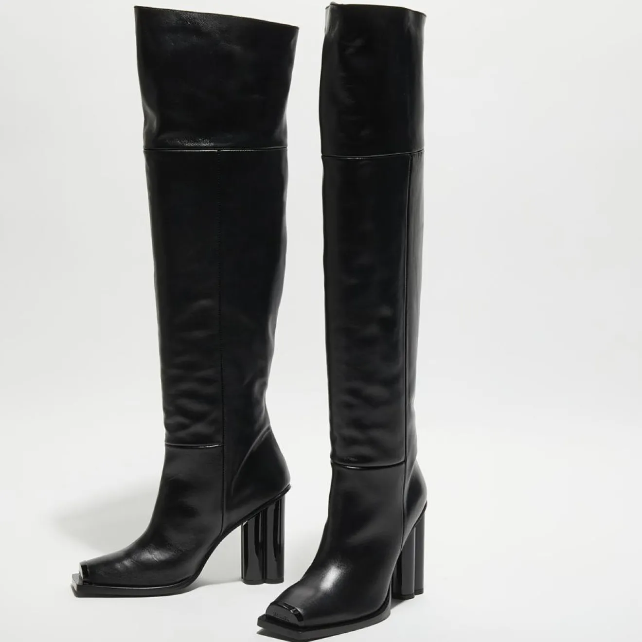 Femme Sonia Rykiel Bottes en Cuir Clover noires - Talon 10 cm