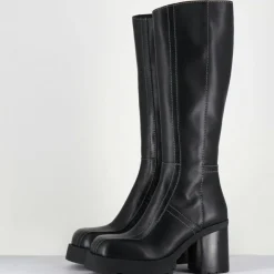 Femme E8 By Miista Bottes en Cuir dulce noires - Talon : 9.5cm