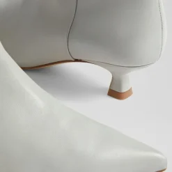 Femme L.K. Bennett Bottes en Cuir Eden gris clair - Talon 4,5 cm