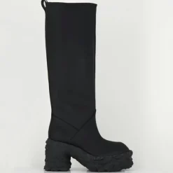 Femme Premiata Bottes en Cuir M6315 noires - Talon : 9.5 cm