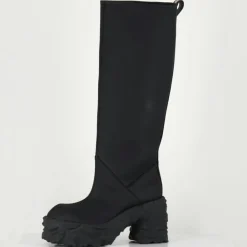Femme Premiata Bottes en Cuir M6315 noires - Talon : 9.5 cm