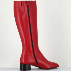Femme Garrice Bottes en Cuir mayera rouges