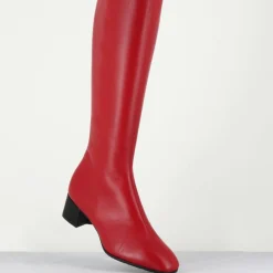 Femme Garrice Bottes en Cuir mayera rouges