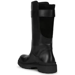 New Geox Bottes en Cuir Nevegal noires