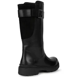 New Geox Bottes en Cuir Nevegal noires