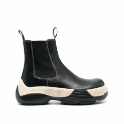 Lanvin Bottes en cuir noires