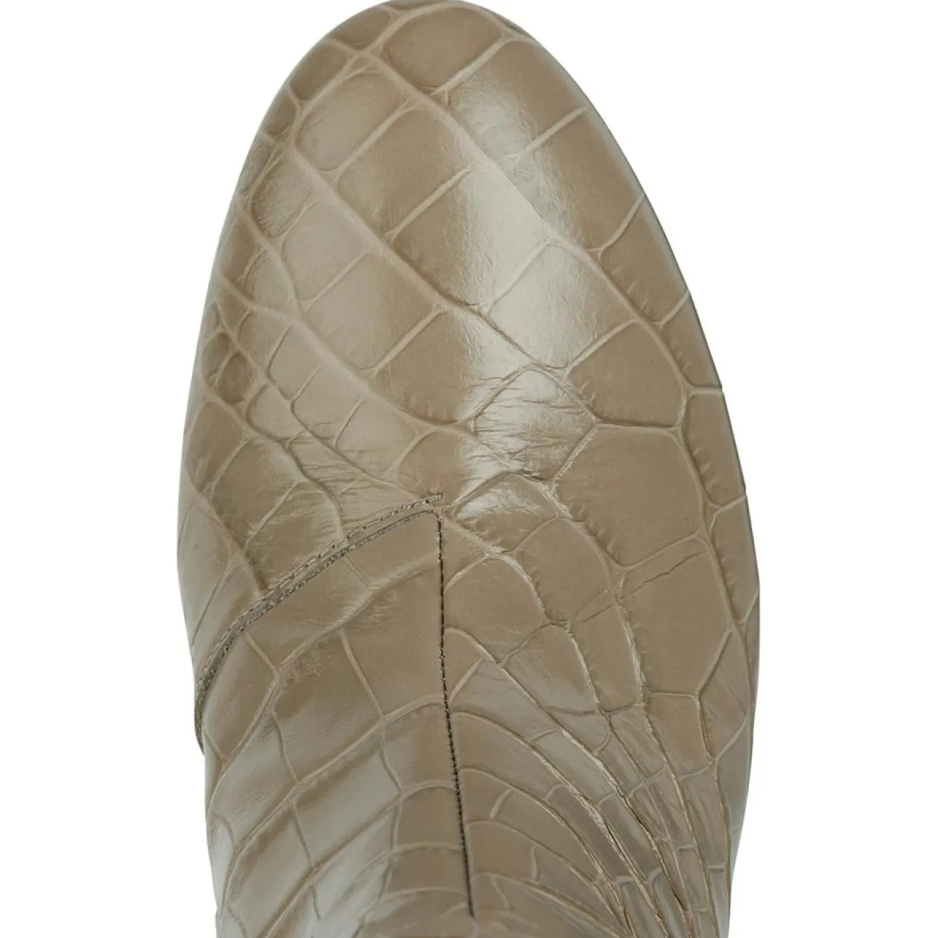 Geox Bottes en Cuir Pheby 80 sable - Talon 8 cm