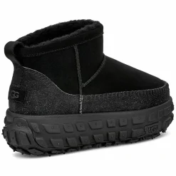 Homme Ugg Bottes en Velours de Cuir Venture Daze Ultra Mini noires
