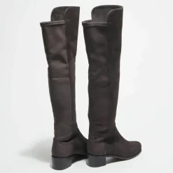 Femme Stuart Weitzman Bottes en Velours de Cuir & Textile Reserve chocolat