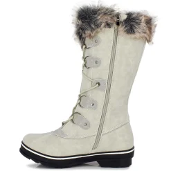 Femme Kimberfeel Bottes Fourrées Manon blanc cassé
