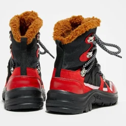 Outlet Stella McCartney Bottes fourrées noir/rouge