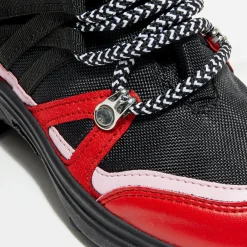 Outlet Stella McCartney Bottes fourrées noir/rouge