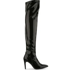 Clearance Liu-Jo Bottes Versa en Cuir noires