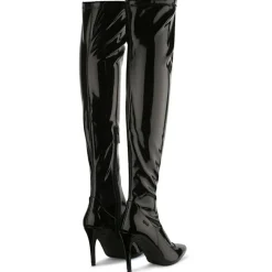 Clearance Liu-Jo Bottes Versa en Cuir noires