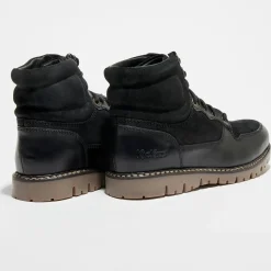 Discount Kickers Bottillons en Cuir Kick Mountain noirs