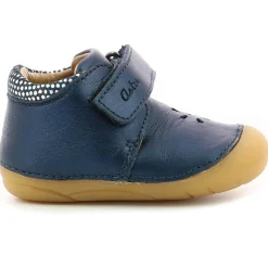 Enfant Aster Bottillons en Cuir Kimousi marine