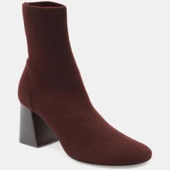 Femme Neous Bottines à Talon chocolat - Talon 7 cm