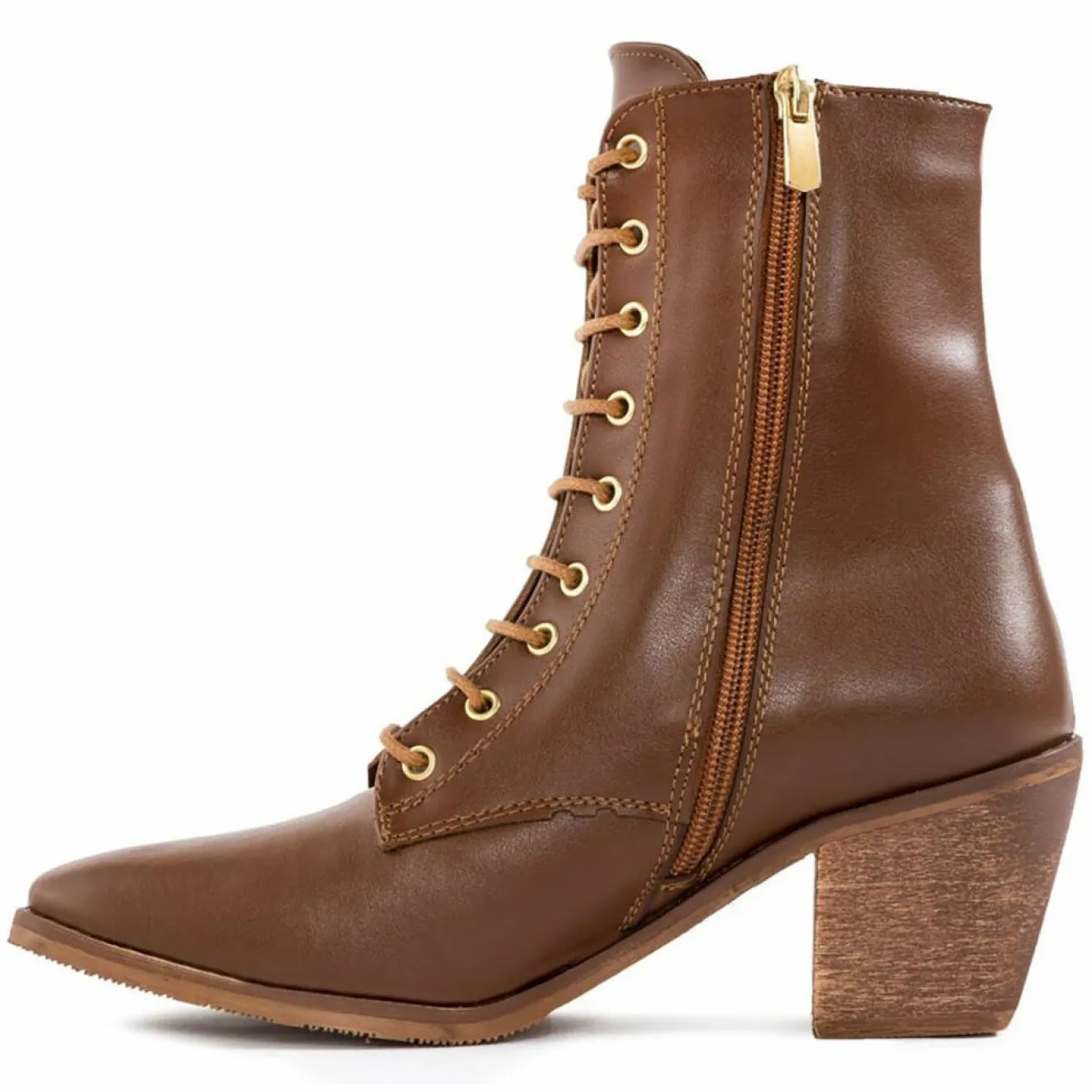 Sale Lab78 Bottines à talon cognac - Talon 7 cm