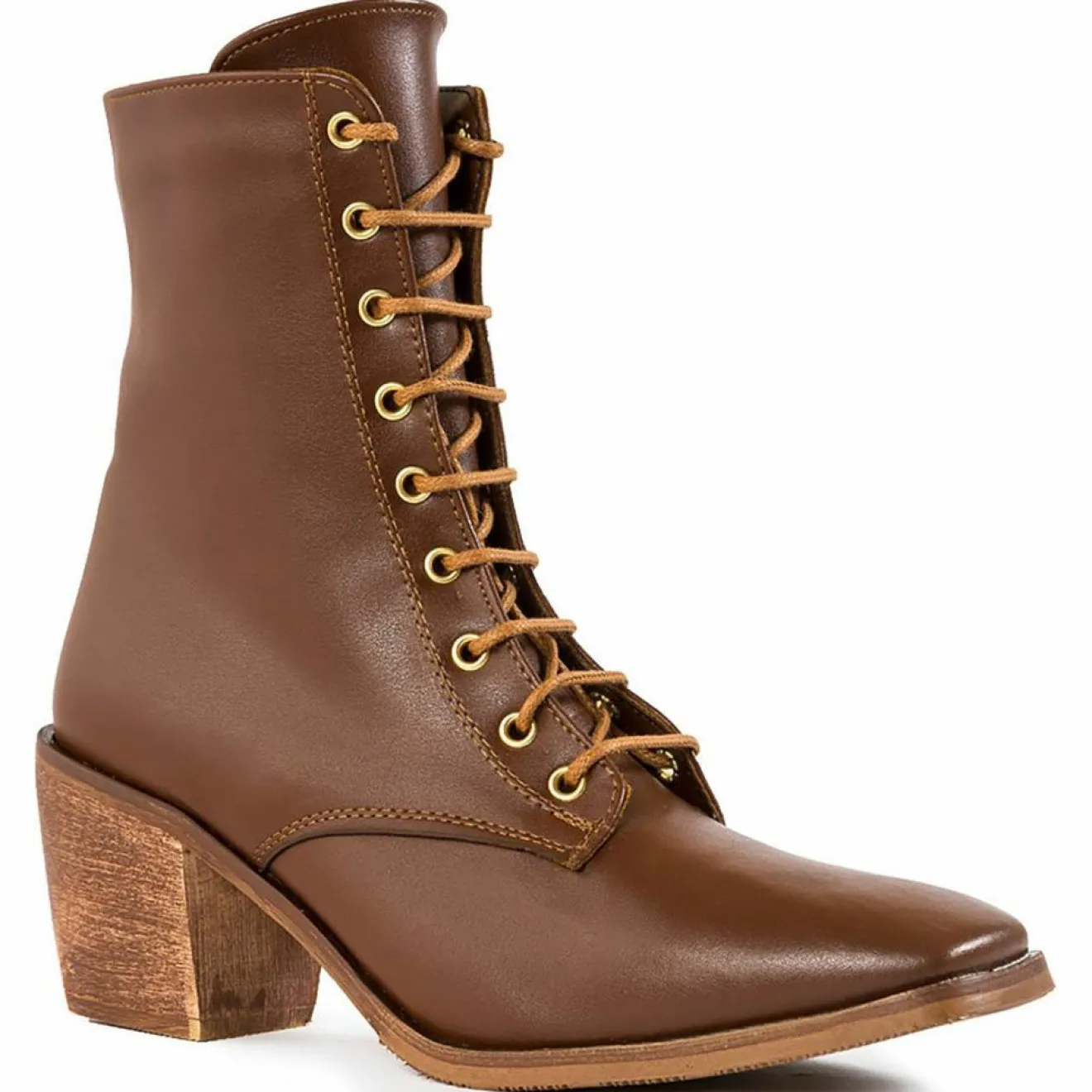 Sale Lab78 Bottines à talon cognac - Talon 7 cm