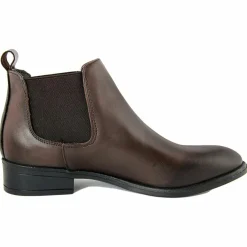 Femme Lab78 Bottines à talon en Cuir marron