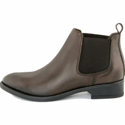 Femme Lab78 Bottines à talon en Cuir marron