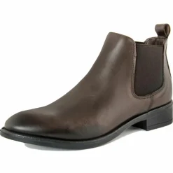 Femme Lab78 Bottines à talon en Cuir marron