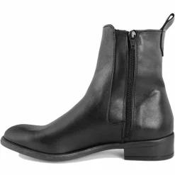 Femme Lab78 Bottines à talon en Cuir noires