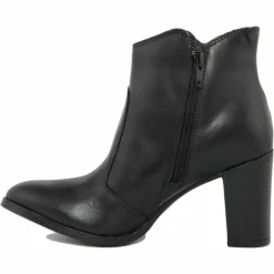Online Lab78 Bottines à talon en Cuir noires - Talon 8 cm