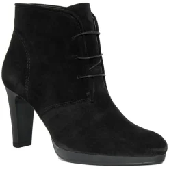 Femme Lab78 Bottines à talon en Velours de Cuir April noires - Talon 8.5 cm