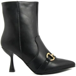 Femme Lab78 Bottines à talon Gabrielle noires - Talon 5 cm