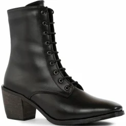 Femme Lab78 Bottines à talon noires - Talon 7 cm