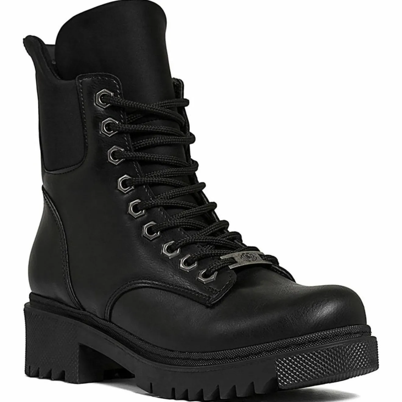 Online Lab78 Bottines à talon noires - Talon 4 cm