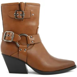 Lab78 Bottines à talon Pauline camel - Talon 7 cm