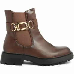 Discount Lab78 Bottines chelsea plates marron - Talon 4 cm