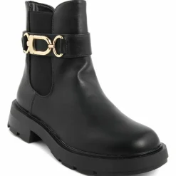 Sale Lab78 Bottines chelsea plates noires - Talon 4 cm