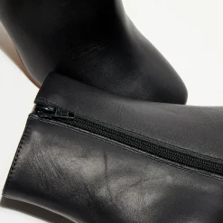 Femme Apologie Bottines en Cuir Alba noires - Talon 8,5 cm