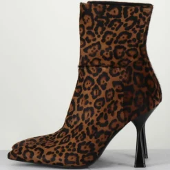Rotta Bottines en Cuir Asia leopard - Talon 9.5 cm