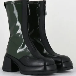 Femme E8 By Miista Bottines en Cuir camila vertes - Talon : 8cm