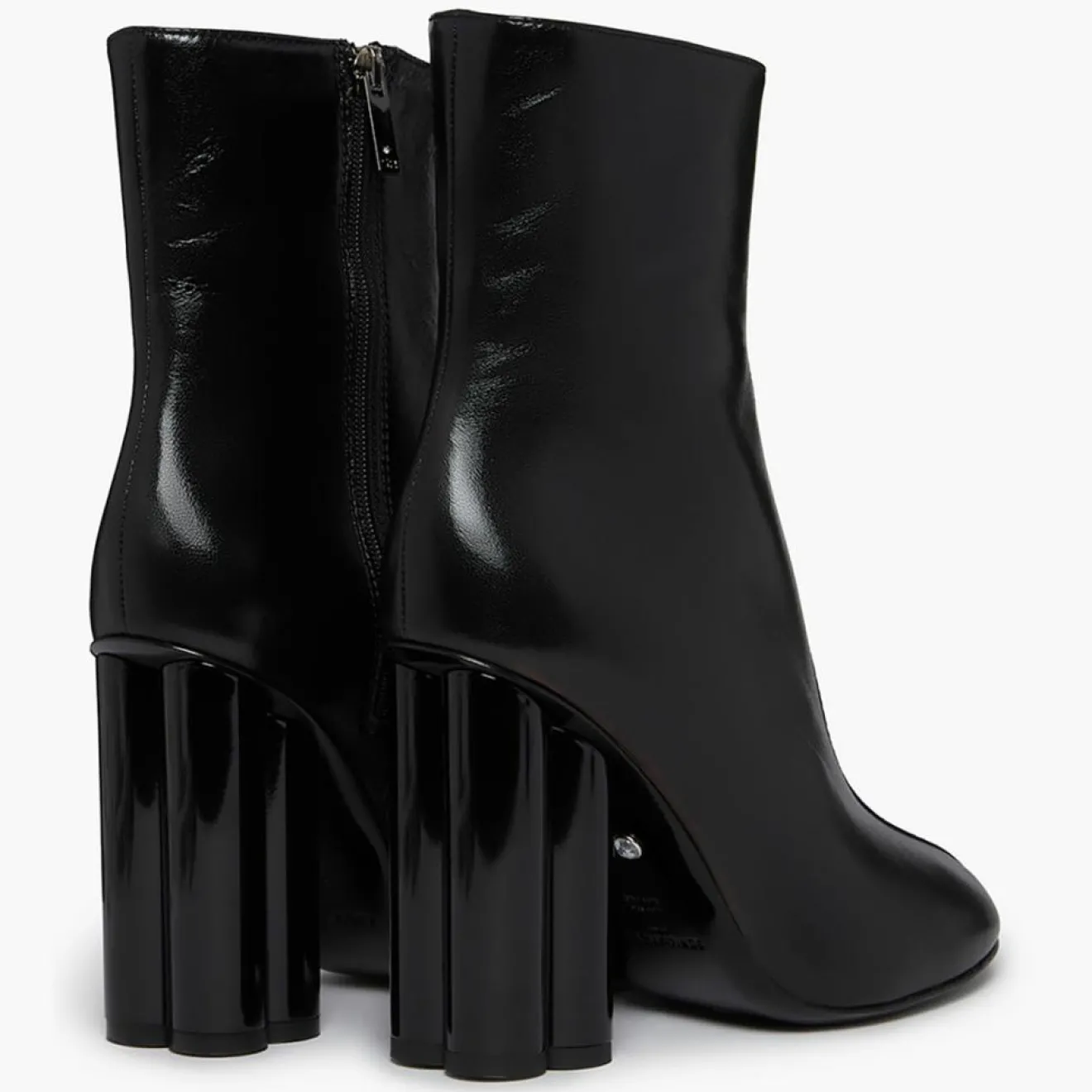 Sonia Rykiel Bottines en Cuir Clover noires - Talon 10 cm