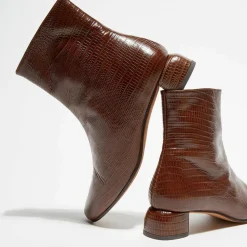 Sale Loq Bottines en Cuir Joyce marron